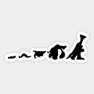 Ice Age Sid the Sloth Evolution Black Sticker